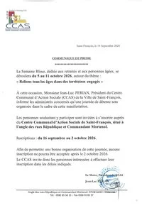 Semaine Bleue 2026