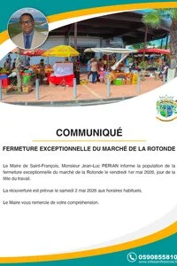 Fermeture du marché de la Rotonde