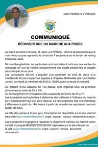 Réouverture du marché aux puces