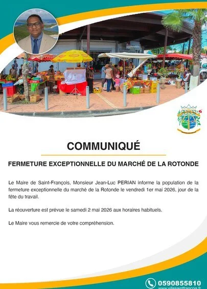 Fermeture du marché de la Rotonde