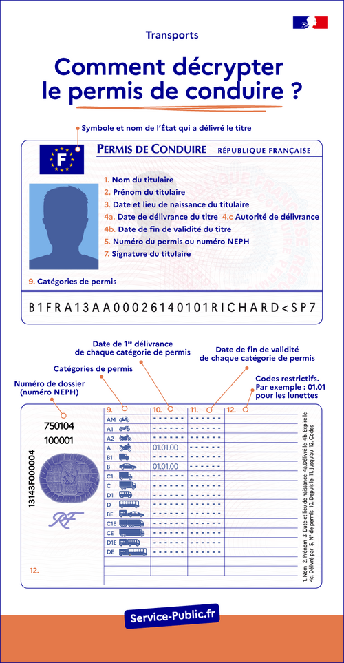 Décrypter le permis de conduire